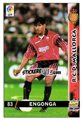 Cromo Engonga - Las Fichas De La Liga 1998-1999 - Mundicromo