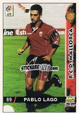 Sticker Pablo Lago - Las Fichas De La Liga 1998-1999 - Mundicromo