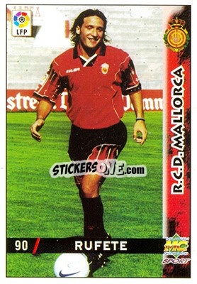 Cromo Rufete - Las Fichas De La Liga 1998-1999 - Mundicromo