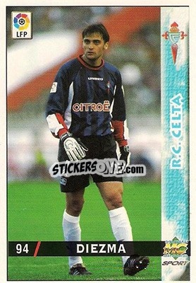 Sticker Diezma - Las Fichas De La Liga 1998-1999 - Mundicromo
