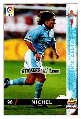 Cromo Michel Salgado - Las Fichas De La Liga 1998-1999 - Mundicromo