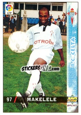 Sticker Makelele - Las Fichas De La Liga 1998-1999 - Mundicromo