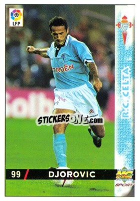 Cromo Djorovic - Las Fichas De La Liga 1998-1999 - Mundicromo