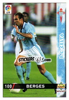 Sticker Berges - Las Fichas De La Liga 1998-1999 n. 100 - Mundicromo