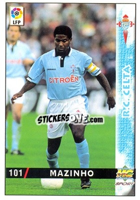 Sticker Mazinho - Las Fichas De La Liga 1998-1999 - Mundicromo