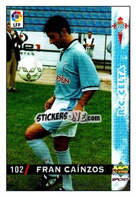 Sticker Fran Cainzos - Las Fichas De La Liga 1998-1999 - Mundicromo