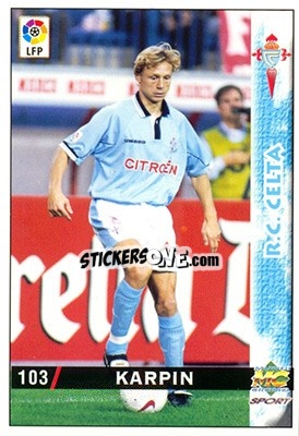 Sticker Karpin - Las Fichas De La Liga 1998-1999 - Mundicromo