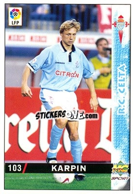 Sticker Karpin - Las Fichas De La Liga 1998-1999 n. 103 - Mundicromo