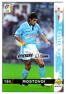 Sticker Aleksandr Mostovoi - Las Fichas De La Liga 1998-1999 n. 104 - Mundicromo