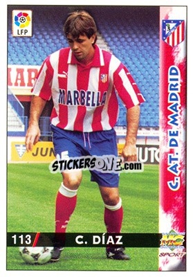 Figurina Christian Diaz - Las Fichas De La Liga 1998-1999 - Mundicromo