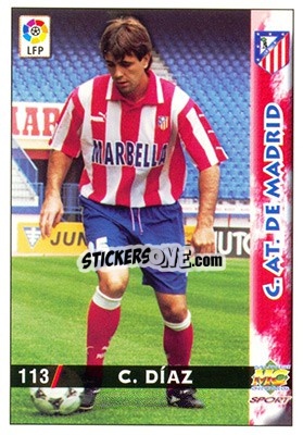 Sticker Christian Diaz - Las Fichas De La Liga 1998-1999 n. 113 - Mundicromo