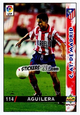 Figurina Aguilera - Las Fichas De La Liga 1998-1999 - Mundicromo