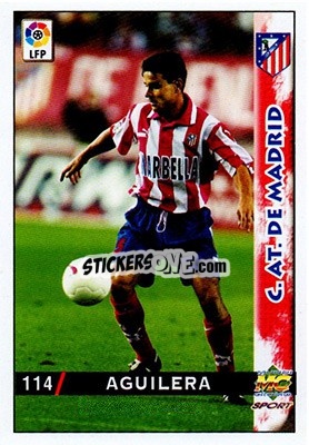 Sticker Aguilera - Las Fichas De La Liga 1998-1999 n. 114 - Mundicromo