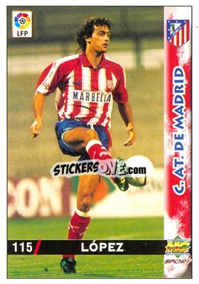 Sticker López - Las Fichas De La Liga 1998-1999 n. 115a - Mundicromo