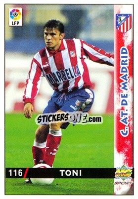 Cromo Toni - Las Fichas De La Liga 1998-1999 - Mundicromo