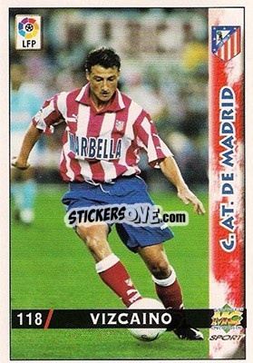 Cromo Vizcaino - Las Fichas De La Liga 1998-1999 - Mundicromo