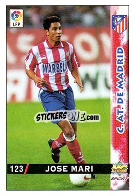 Cromo Jose Mari - Las Fichas De La Liga 1998-1999 - Mundicromo