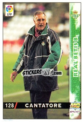 Sticker Vicente Cantatore - Las Fichas De La Liga 1998-1999 - Mundicromo