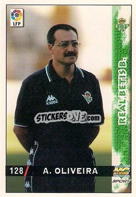 Sticker Antonio Oliveira - Las Fichas De La Liga 1998-1999 n. 128a - Mundicromo