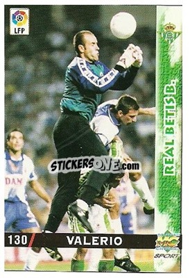 Sticker Valerio - Las Fichas De La Liga 1998-1999 - Mundicromo