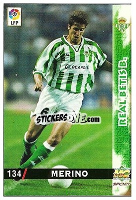 Cromo Merino - Las Fichas De La Liga 1998-1999 - Mundicromo