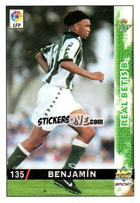 Cromo Benjamin - Las Fichas De La Liga 1998-1999 - Mundicromo