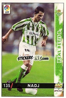 Sticker Nadj - Las Fichas De La Liga 1998-1999 - Mundicromo
