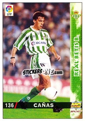 Sticker Cañas - Las Fichas De La Liga 1998-1999 - Mundicromo