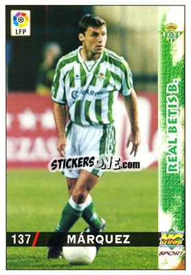 Sticker Marquez - Las Fichas De La Liga 1998-1999 - Mundicromo