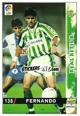 Sticker Fernando - Las Fichas De La Liga 1998-1999 - Mundicromo