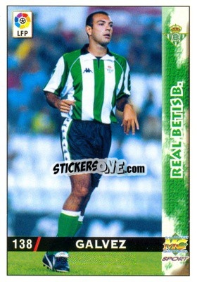 Cromo Galvez - Las Fichas De La Liga 1998-1999 - Mundicromo