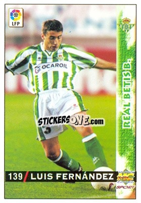 Cromo Luis Fernández - Las Fichas De La Liga 1998-1999 - Mundicromo