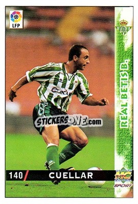 Sticker Cuellar - Las Fichas De La Liga 1998-1999 - Mundicromo