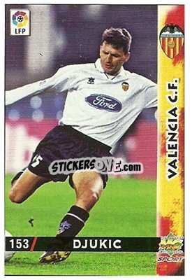 Sticker Djukic - Las Fichas De La Liga 1998-1999 n. 153 - Mundicromo