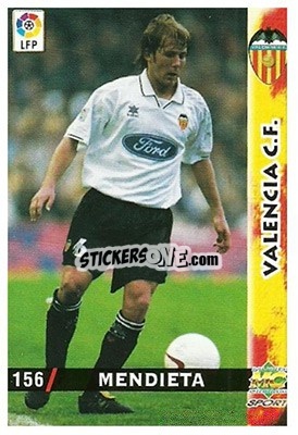 Sticker Mendieta - Las Fichas De La Liga 1998-1999 - Mundicromo