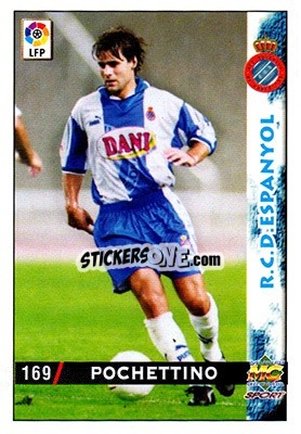 Sticker Pochettino - Las Fichas De La Liga 1998-1999 - Mundicromo