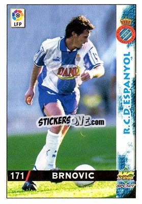 Cromo Brnovic - Las Fichas De La Liga 1998-1999 - Mundicromo