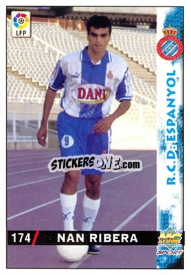 Cromo Nan Ribera - Las Fichas De La Liga 1998-1999 - Mundicromo