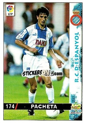 Sticker Pacheta - Las Fichas De La Liga 1998-1999 - Mundicromo