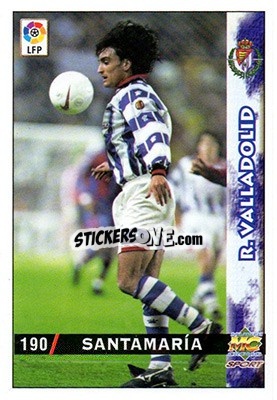 Sticker Santamaria - Las Fichas De La Liga 1998-1999 - Mundicromo