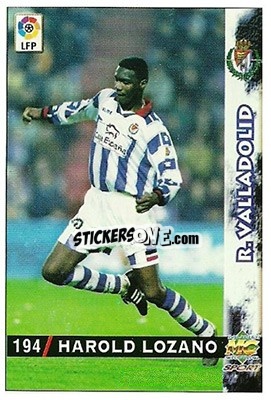 Cromo Harold Lozano - Las Fichas De La Liga 1998-1999 - Mundicromo