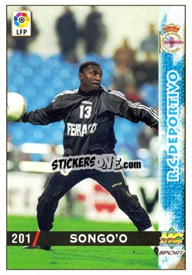 Cromo Songo'o - Las Fichas De La Liga 1998-1999 - Mundicromo