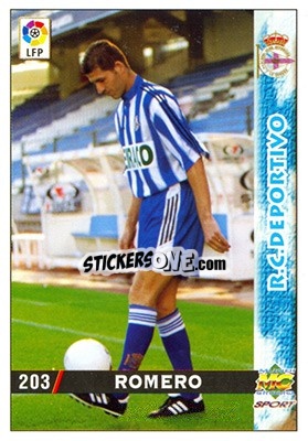 Cromo Romero - Las Fichas De La Liga 1998-1999 - Mundicromo