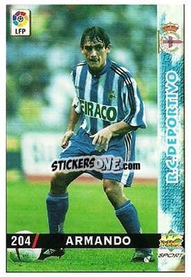 Sticker Armando - Las Fichas De La Liga 1998-1999 n. 204 - Mundicromo