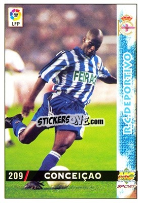 Cromo Favio Conceiçao - Las Fichas De La Liga 1998-1999 n. 209 - Mundicromo