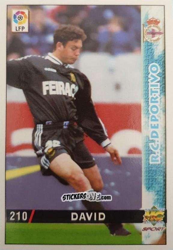 Figurina David - Las Fichas De La Liga 1998-1999 n. 210a - Mundicromo