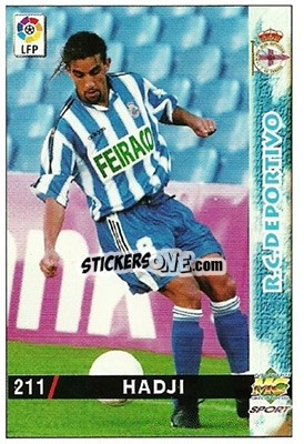 Sticker Hadji - Las Fichas De La Liga 1998-1999 - Mundicromo