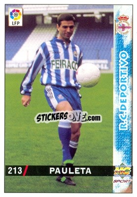 Sticker Pauleta - Las Fichas De La Liga 1998-1999 - Mundicromo