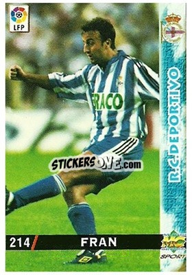Sticker Fran - Las Fichas De La Liga 1998-1999 n. 214 - Mundicromo