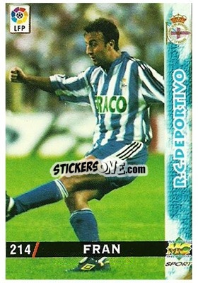 Figurina Fran - Las Fichas De La Liga 1998-1999 - Mundicromo